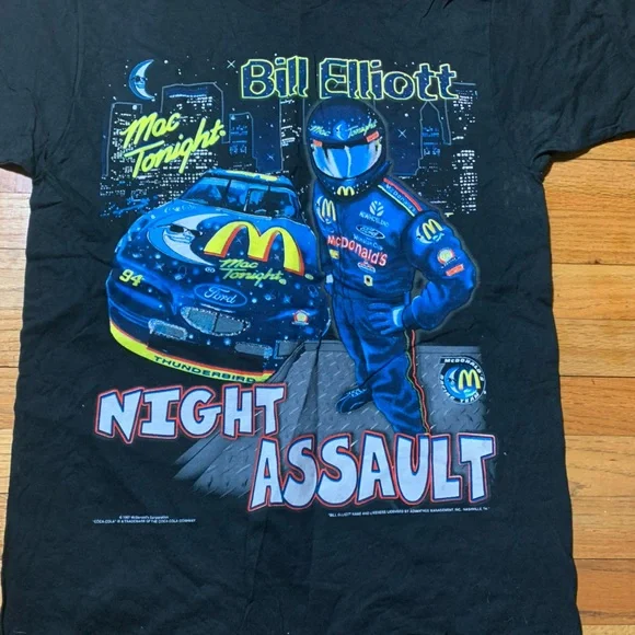Elliot | Shirts | Bill Elliott Mcdonalds Racing Night Assault 